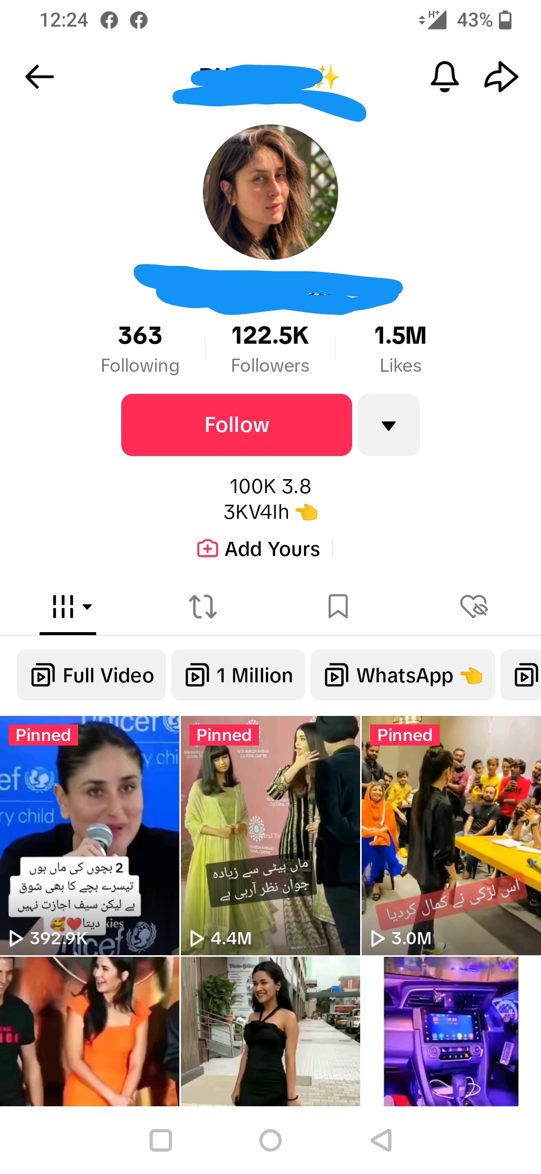Buy Humor & Memes Tiktok account with 122500 followers