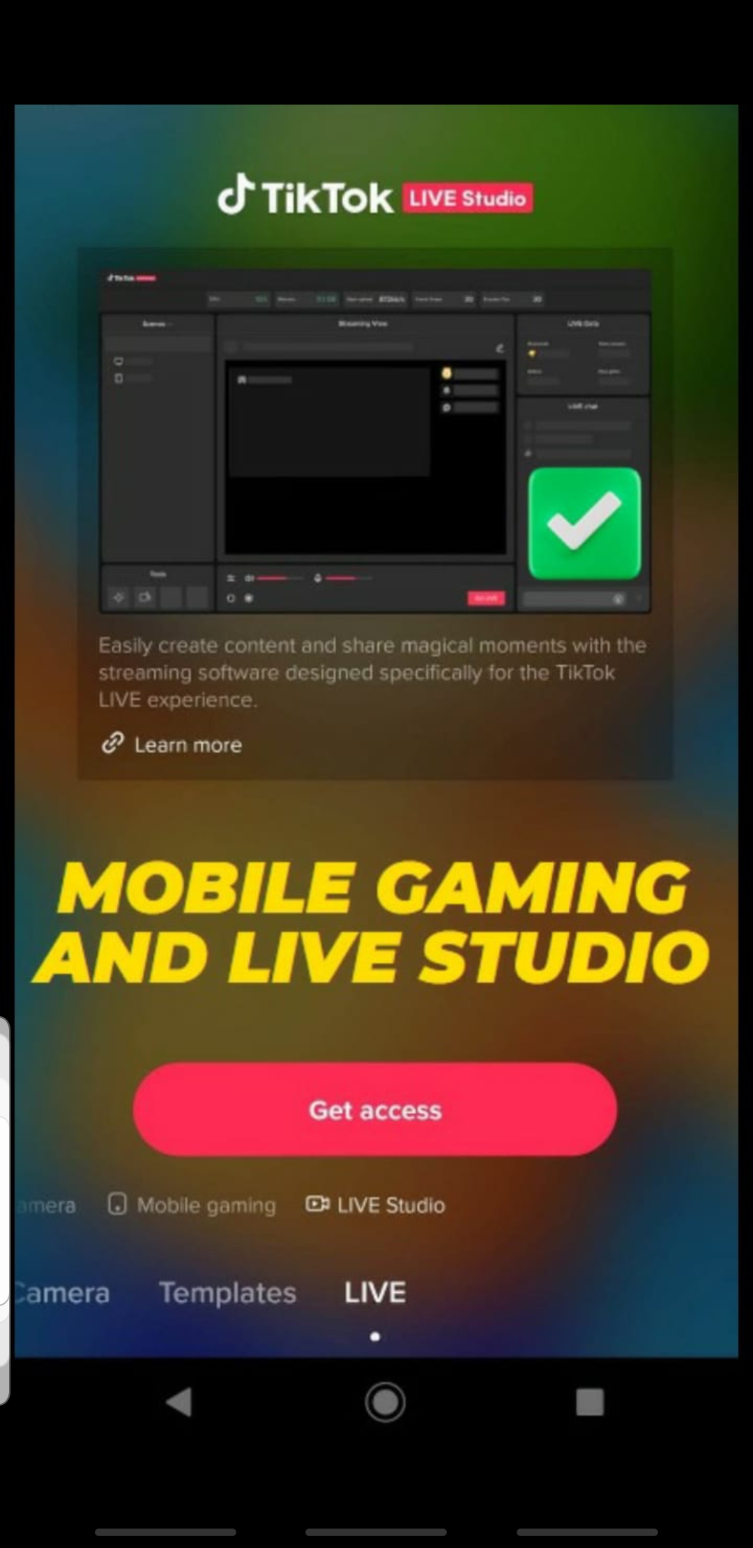 Buy Gaming & Entertainment Tiktok account with 1177 followers